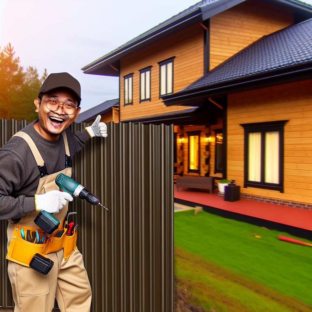 Заборы из профнастила – прочные и стильные решения для участка