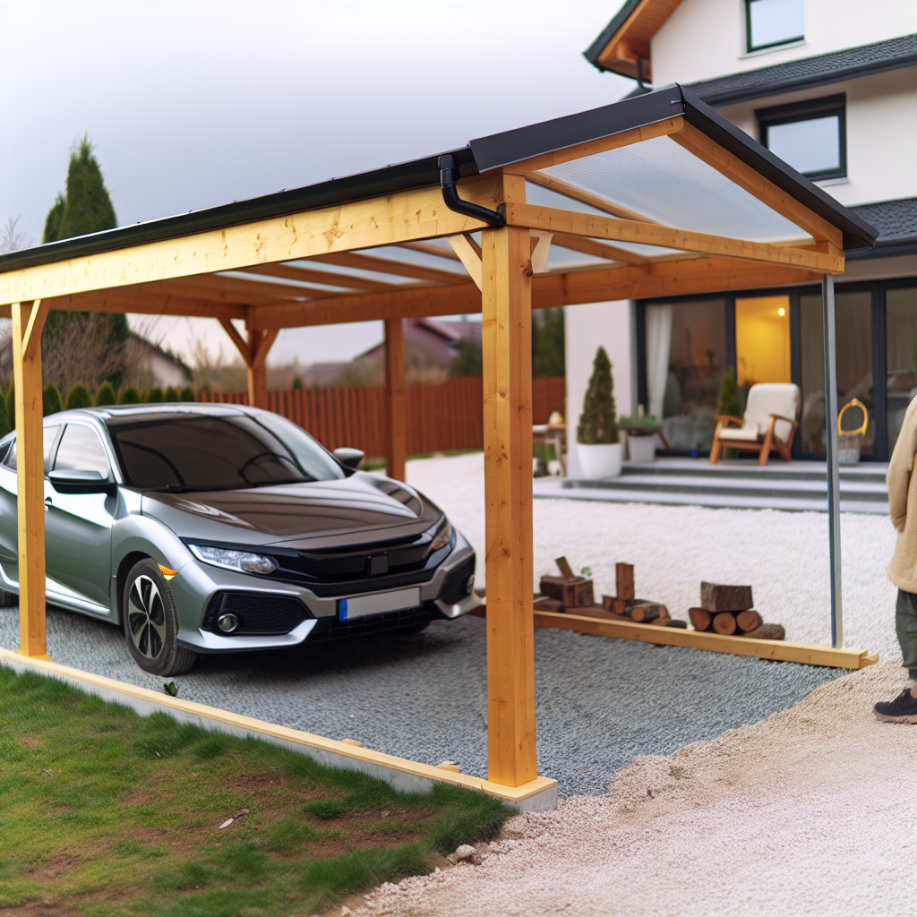 Навесы для авто, преимущества укрытий и выбор материала